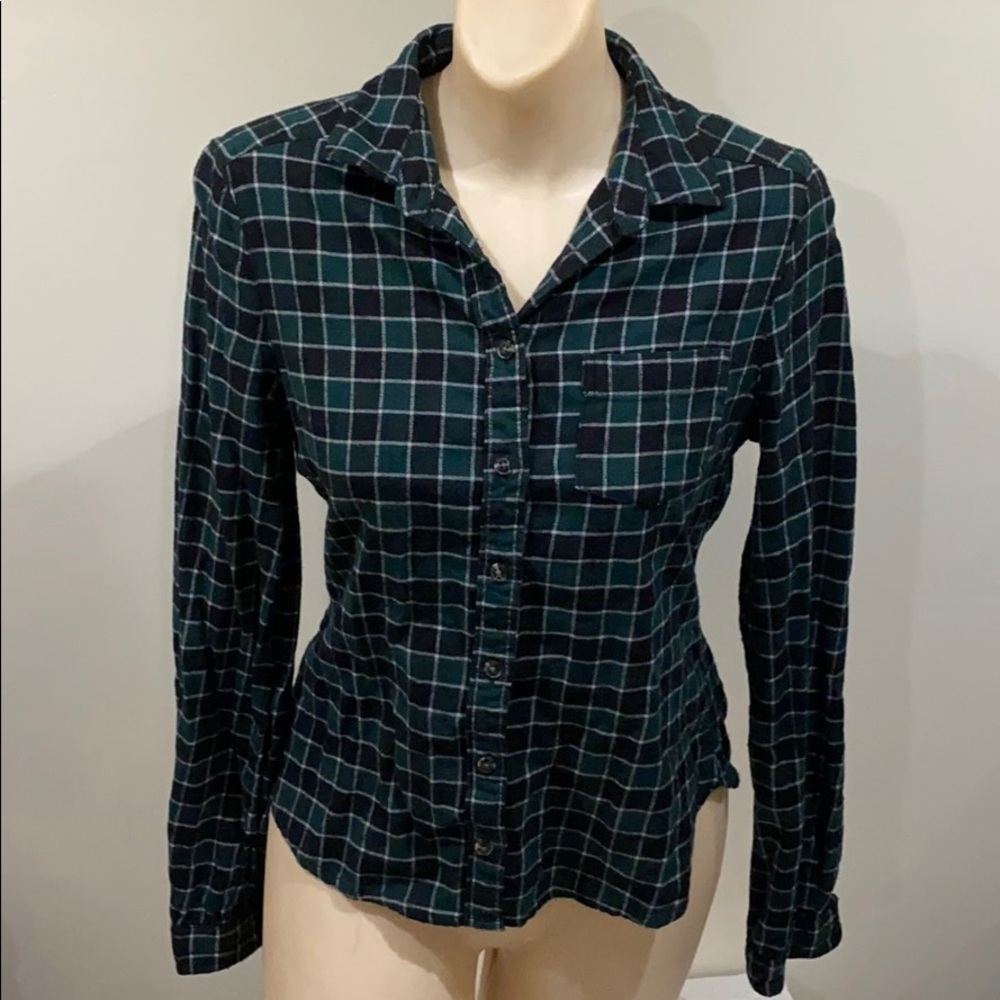 NWT BDG fleece plaid button down SMALL size